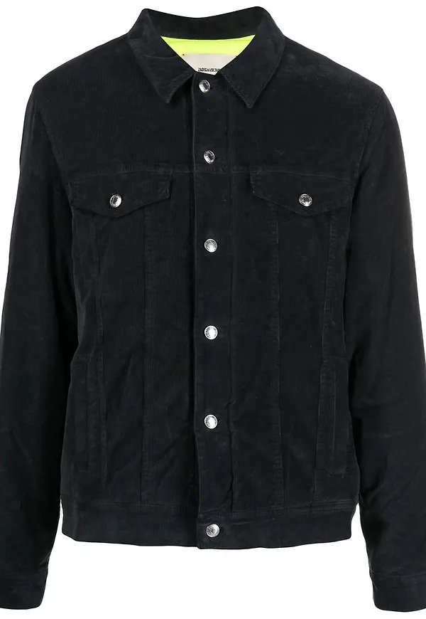 Zadig&Voltaire logo-patch denim jacket - Grå