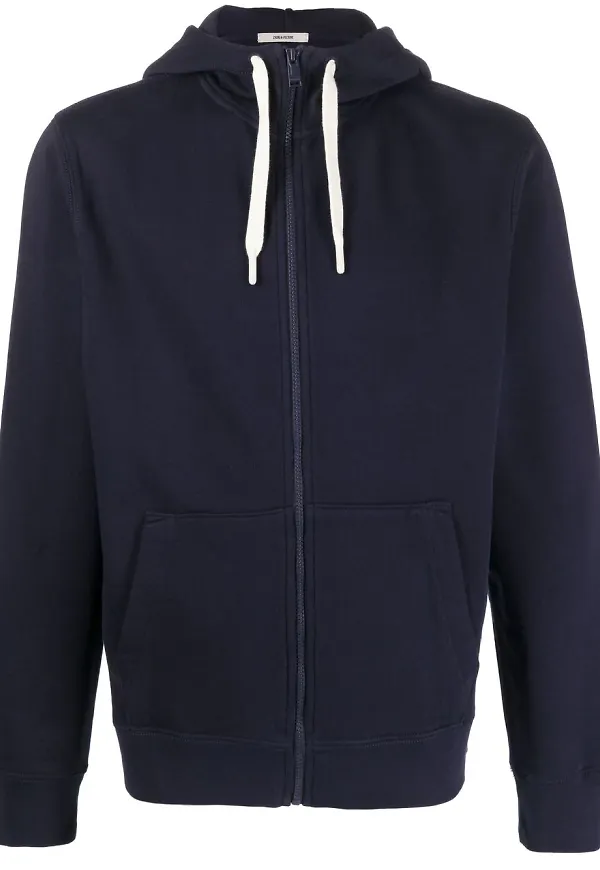 Zadig&Voltaire logo-print drawstring hoodie - Blå