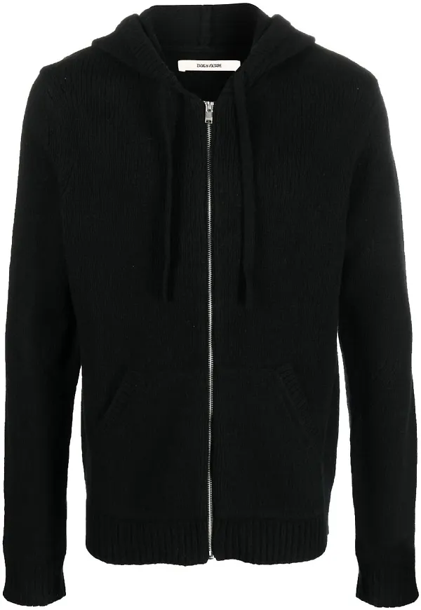 Zadig&Voltaire LS intarsiastickad tröja - Svart