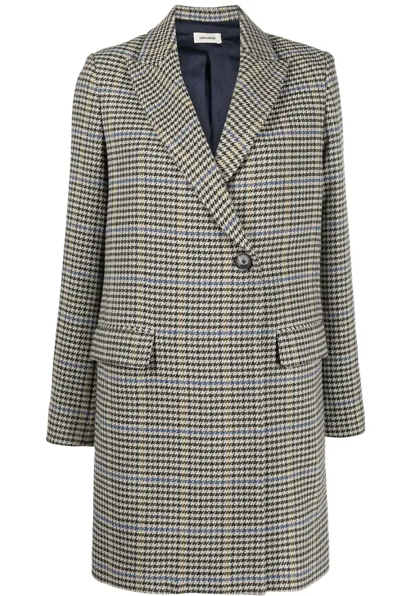 Zadig&Voltaire Marco dubbelknäppt kappa - Svart