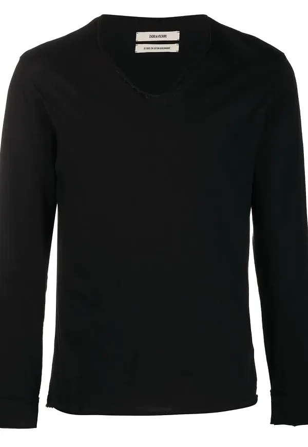 Zadig&Voltaire Monastir långärmad t-shirt - Svart