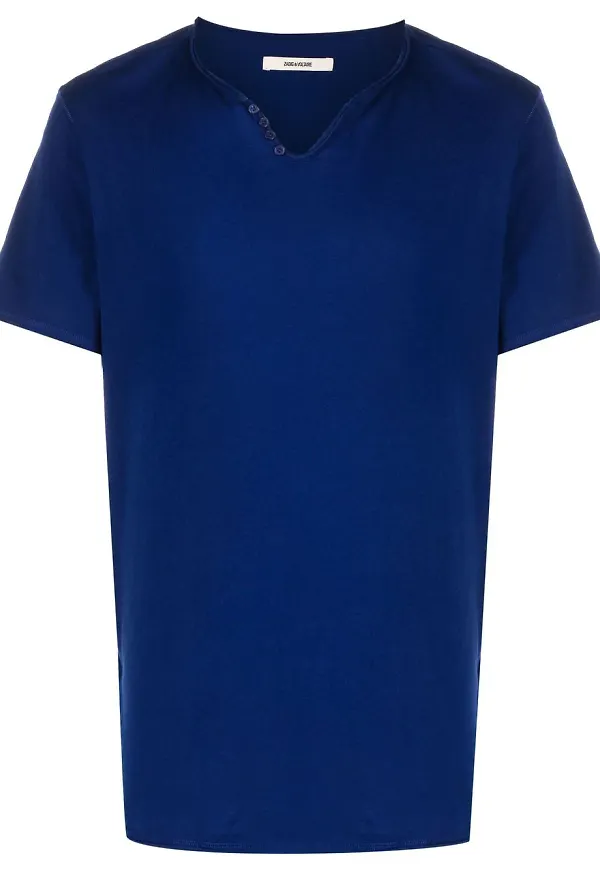 Zadig&Voltaire Monastir t-shirt med grafiskt tryck - Blå