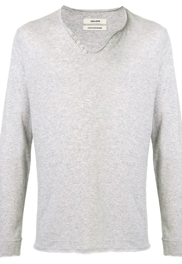Zadig&Voltaire Monastir v-ringad t-shirt - Grön