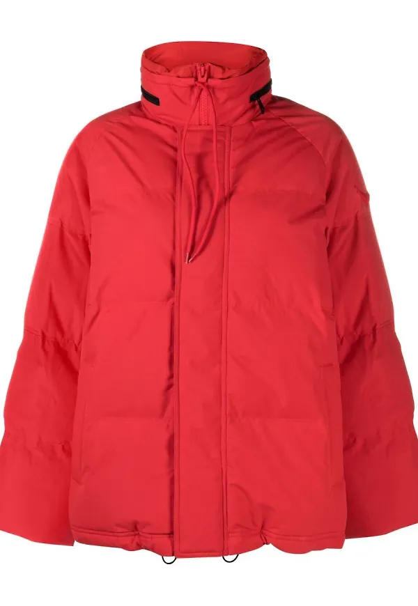 Zadig&Voltaire puffjacka med huva - Röd