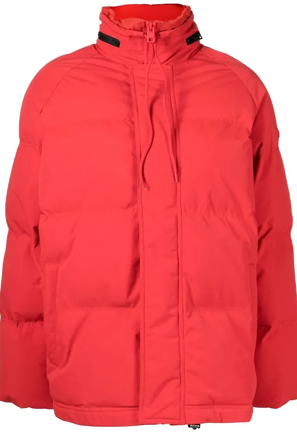 Zadig&Voltaire puffjacka med huva - Röd