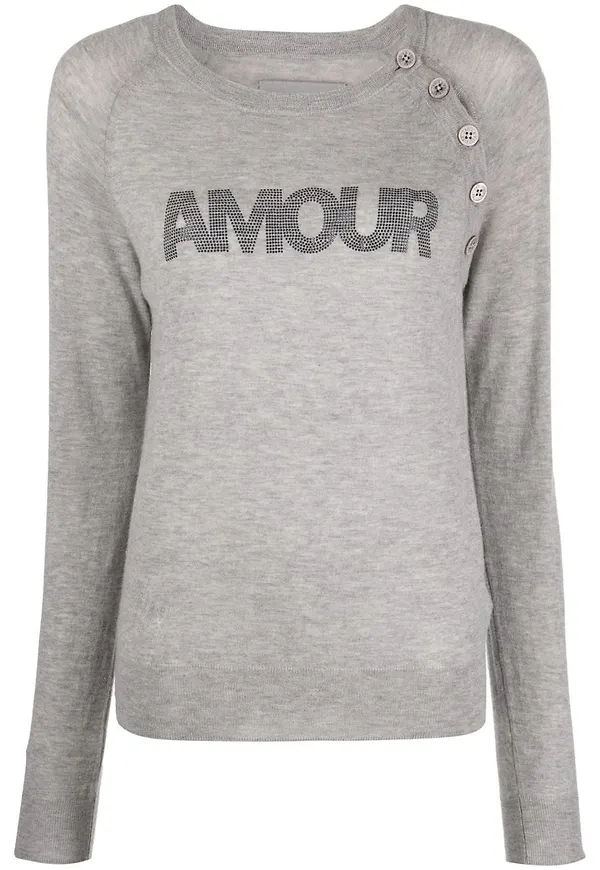 Zadig&Voltaire Regliss kashmirtröja - Grå