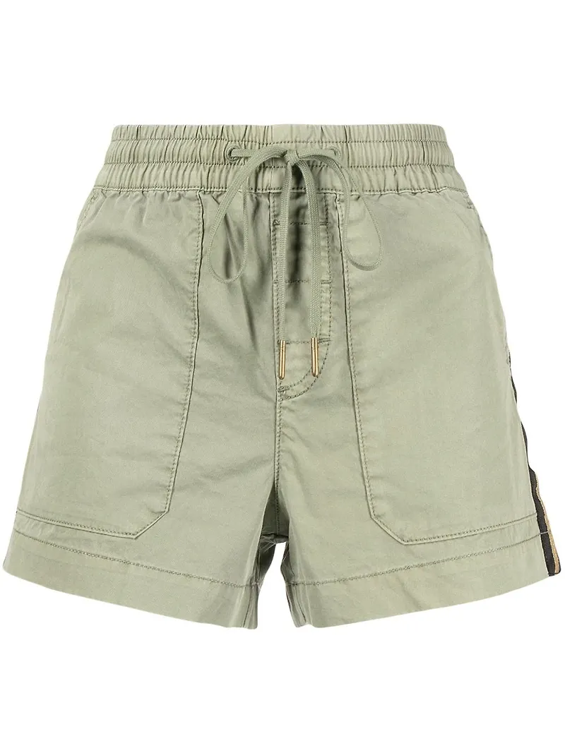 Zadig&Voltaire shorts med dragsko och sidorem - Grön