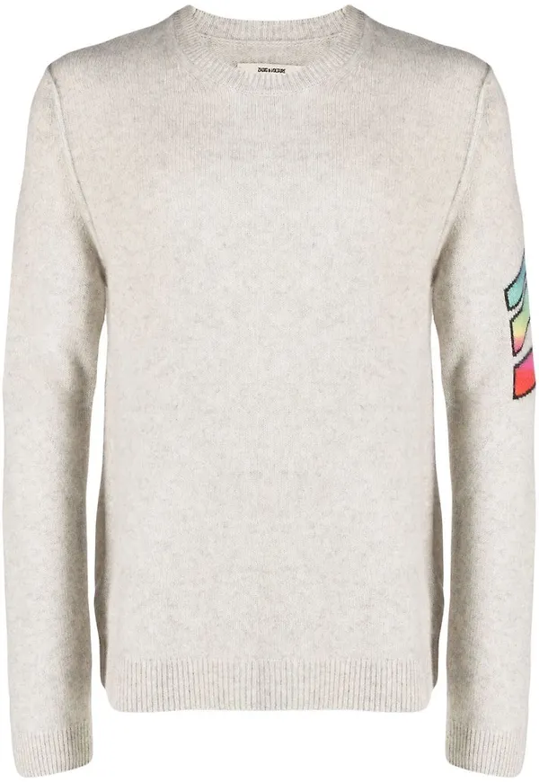 Zadig&Voltaire stickad kashmirtröja - Neutral