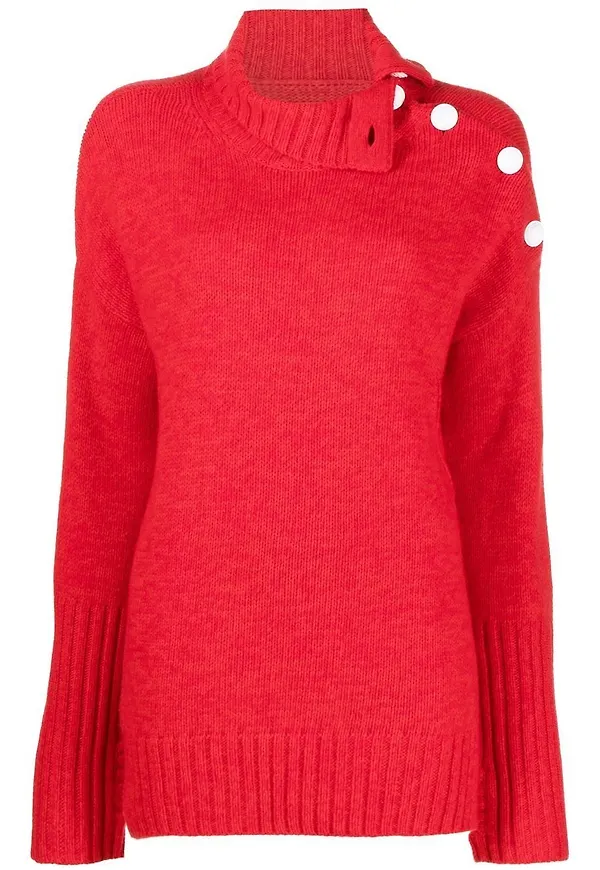 Zadig&Voltaire stickad kashmirtröja - Röd