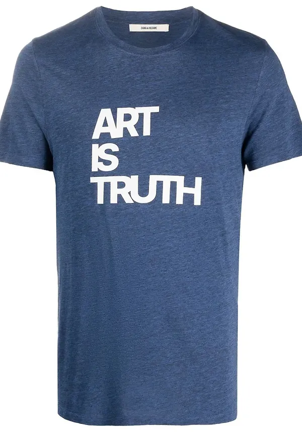 Zadig&Voltaire t-shirt med logotyp - Blå