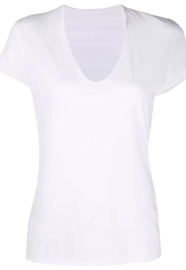 Zadig&Voltaire t-shirt med panel - Vit