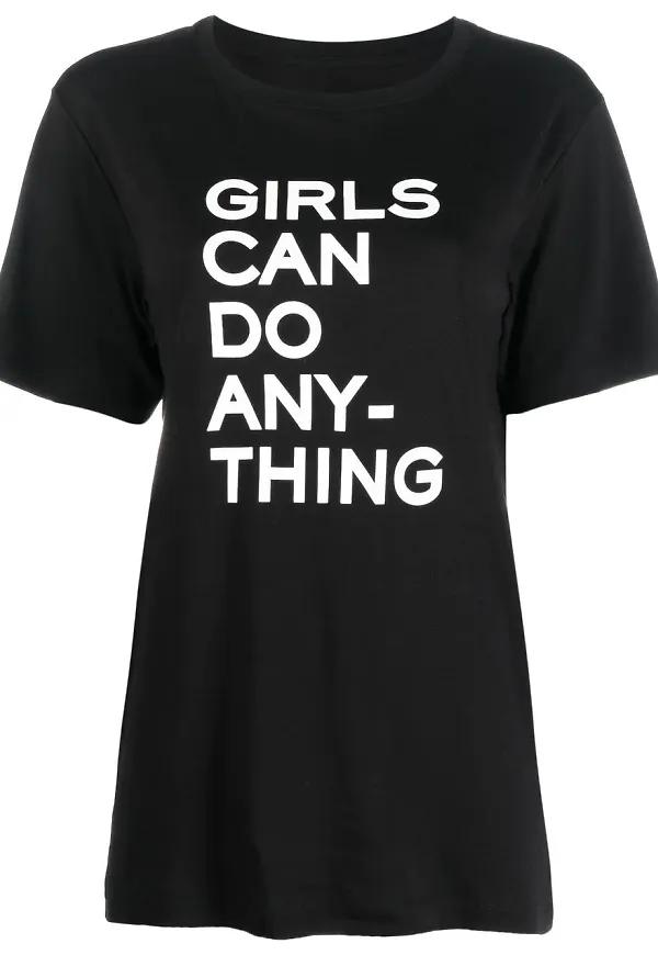 Zadig&Voltaire t-shirt med slogan - Svart