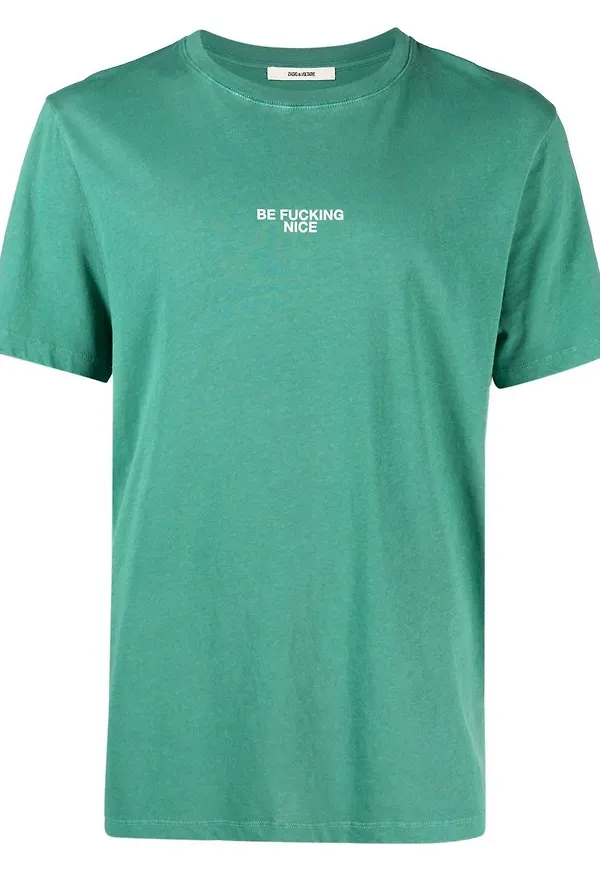Zadig&Voltaire t-shirt med tryck - Grön