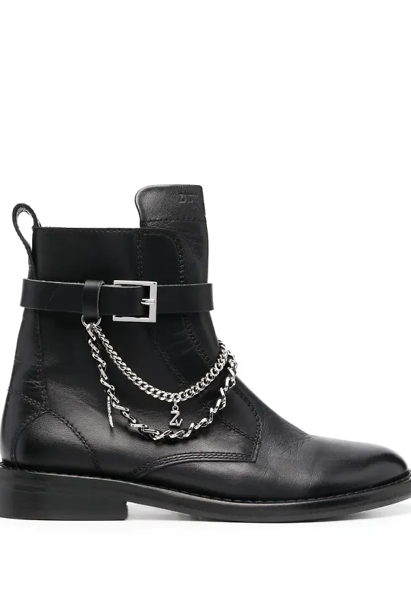 Zadig&Voltaire TEEN ankelboots med kedja - Svart