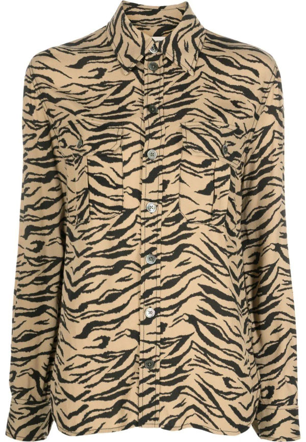 Zadig&Voltaire tigermönstrad blus - Brun