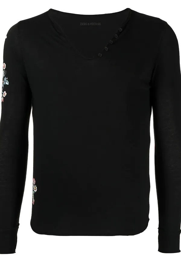Zadig&Voltaire tröja med grafiskt tryck - Svart