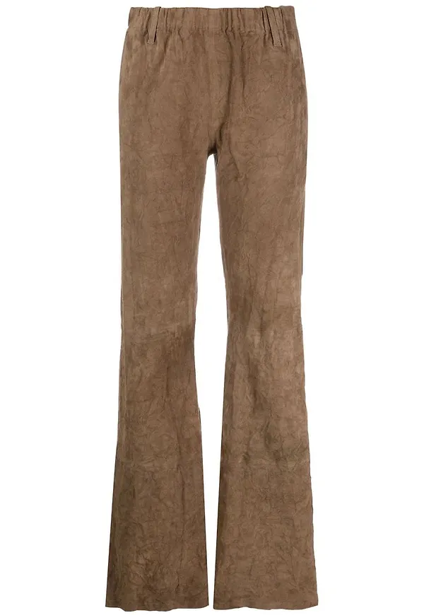 Zadig&Voltaire utsvängda mockabyxor - Brun