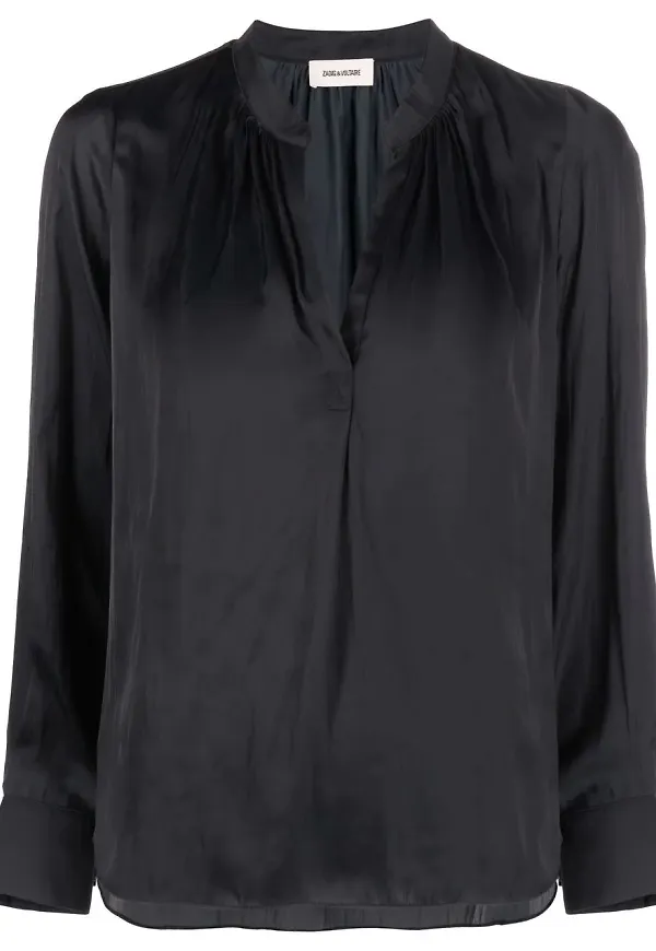 Zadig&Voltaire v-ringad blus - Svart