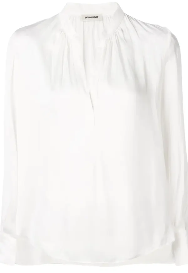 Zadig&Voltaire v-ringad blus - Vit
