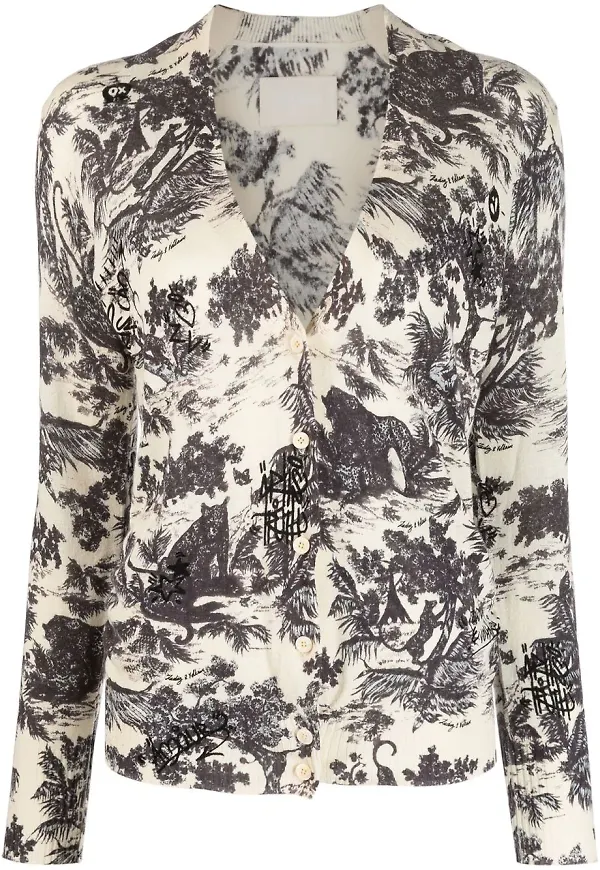 Zadig&Voltaire v-ringad kofta - Neutral