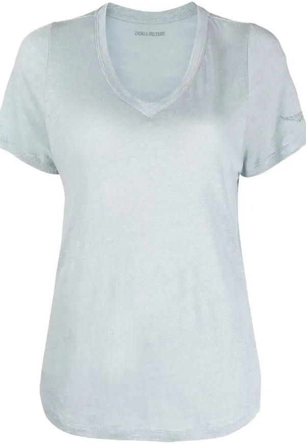 Zadig&Voltaire v-ringad t-shirt - Blå