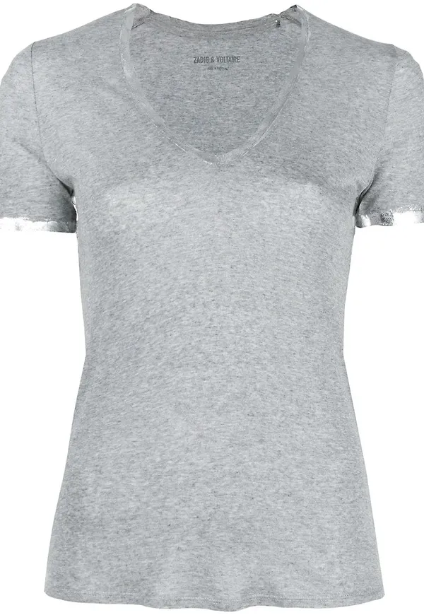 Zadig&Voltaire v-ringad t-shirt - Grå