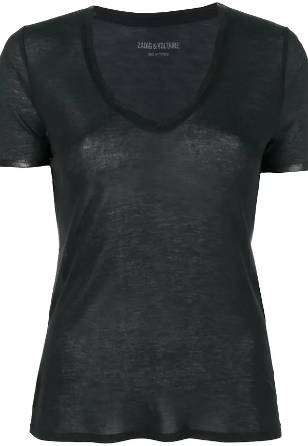 Zadig&Voltaire v-ringad t-shirt - Svart