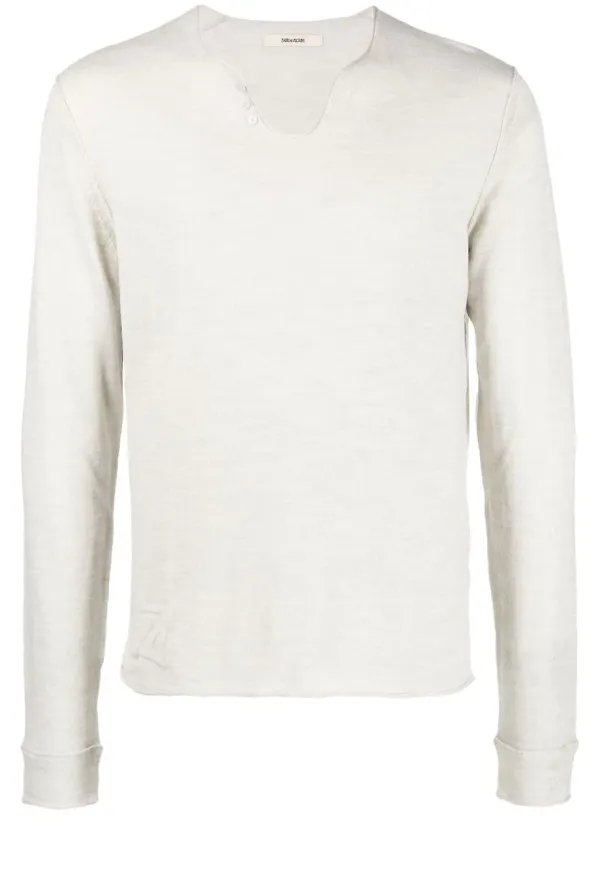 Zadig&Voltaire v-ringad tröja - Neutral