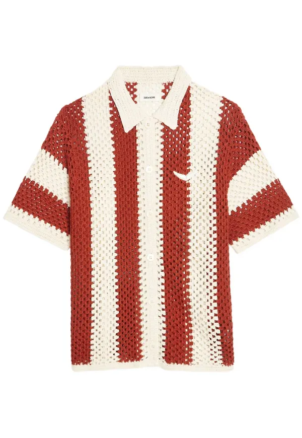 Zadig&Voltaire virkstickad kofta - Röd