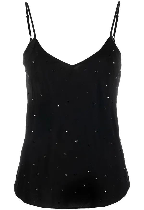 Zadig&Voltaire väst med strass - Svart