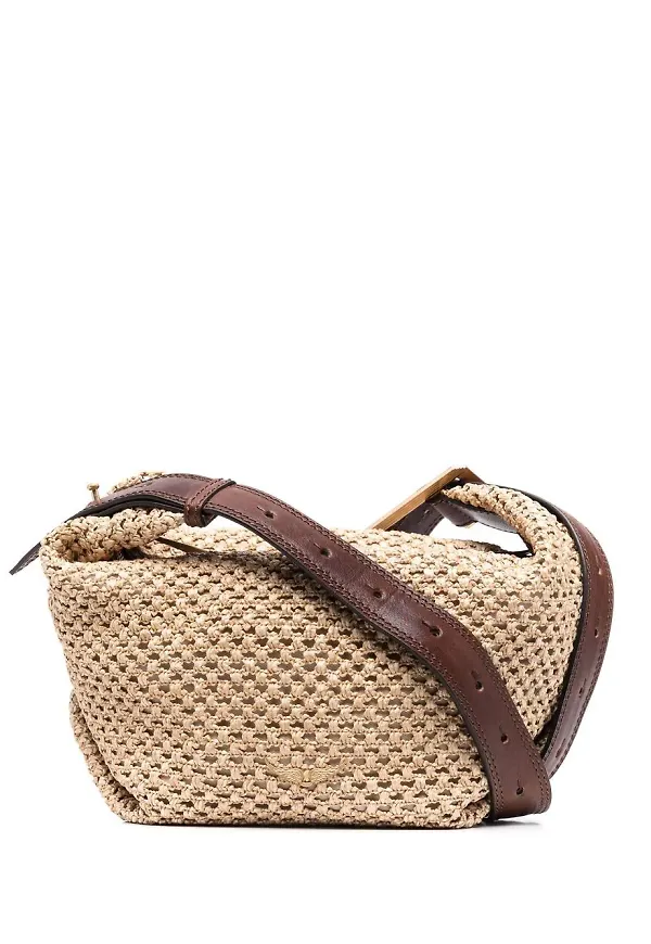Zadig&Voltaire vävd axelremsväska - Neutral