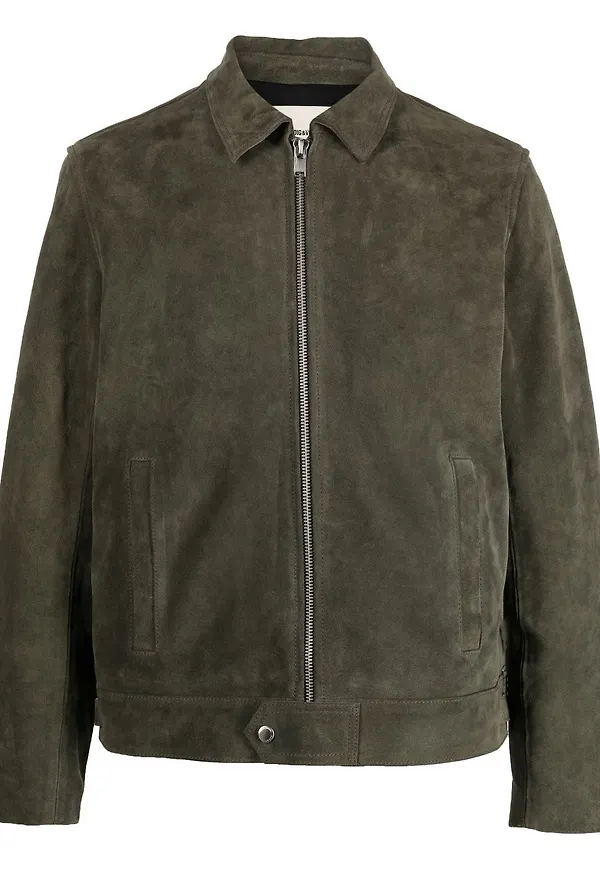 Zadig&Voltaire zip-fastening suede jacket - Grön