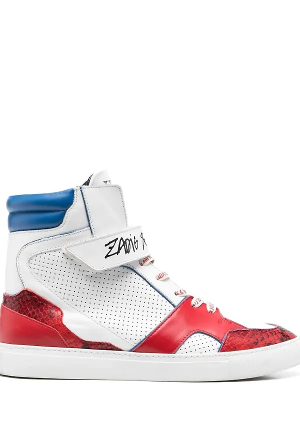 Zadig&Voltaire ZV1747 höga sneakers - Vit