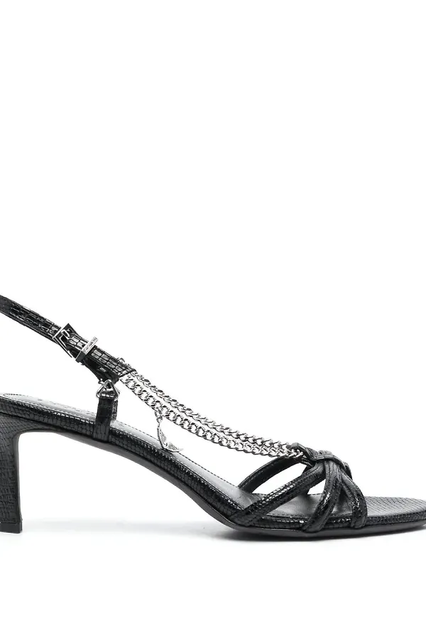 Zadig&Voltaire ärmlösa lädersandaler - Svart