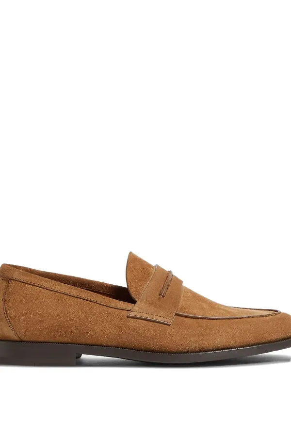 Zegna loafers i mocka - Brun