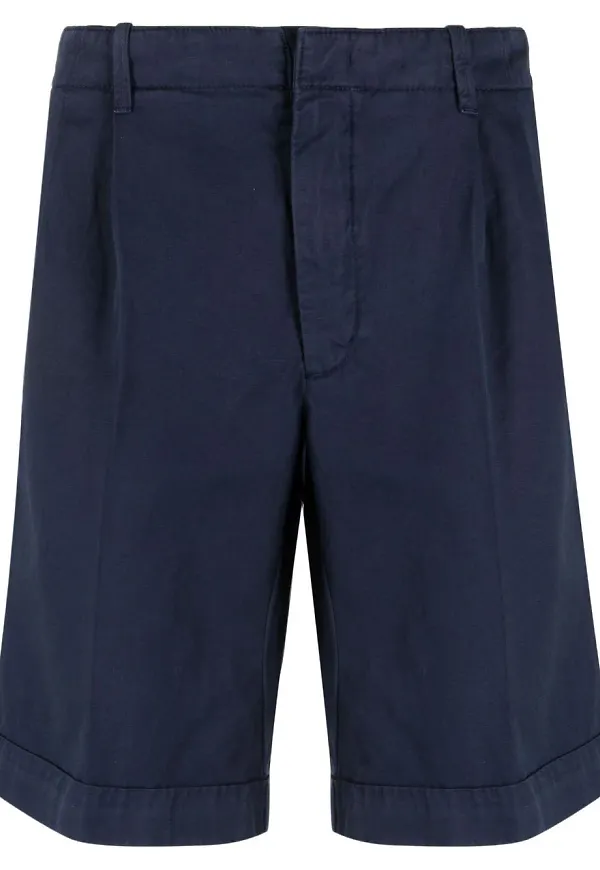 Zegna raka bermudashorts - Blå