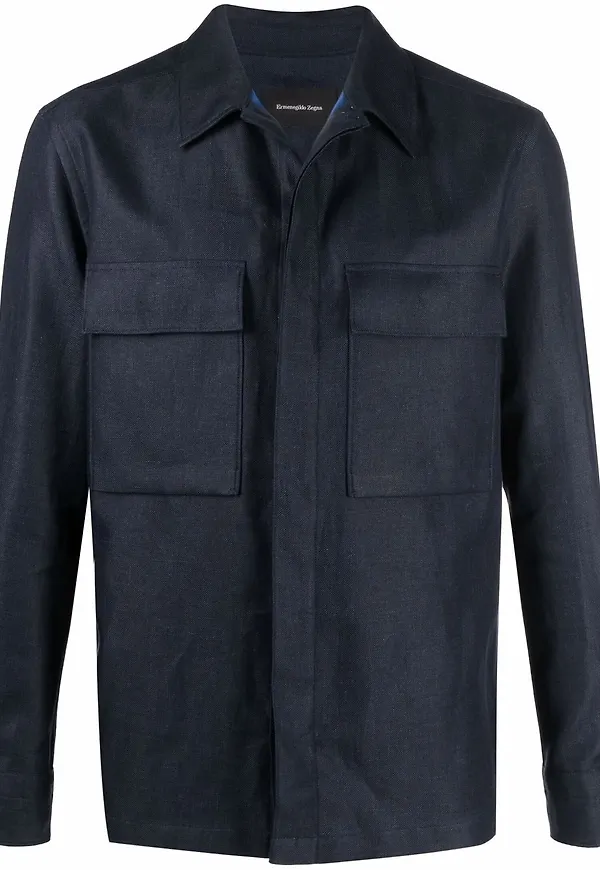 Zegna skjortjacka - Blå