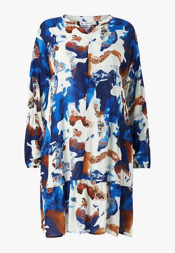 Zhenzi - Klänning Maren 124 Dress L/S - Blå