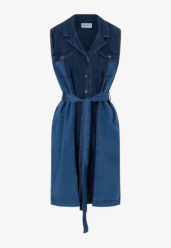 Zhenzi - Skjortklänning Hope 786-Dress - Blå