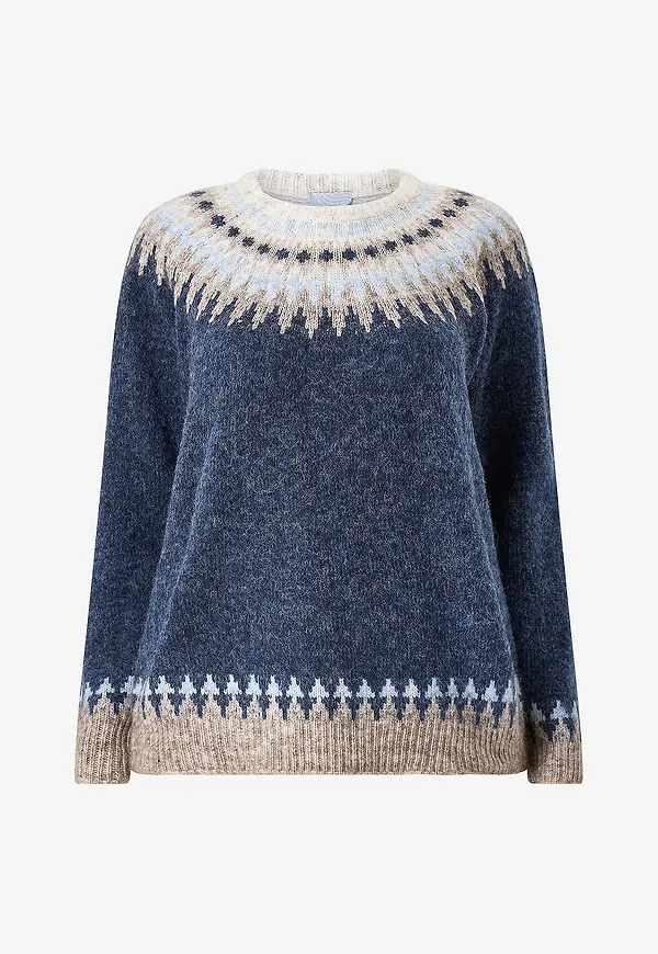 Zhenzi - Tröja Zh-Myrna1719Pullover - Blå