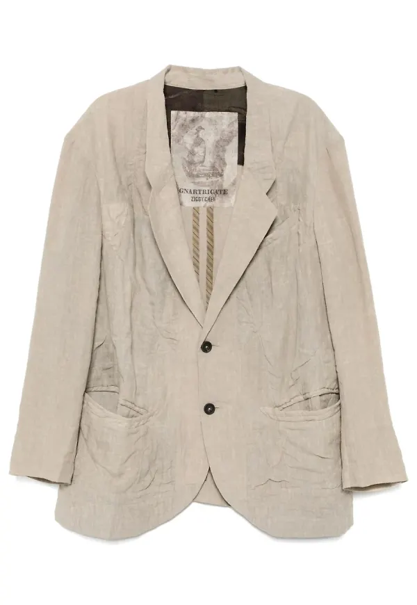 Ziggy Chen linneblazer - Neutral