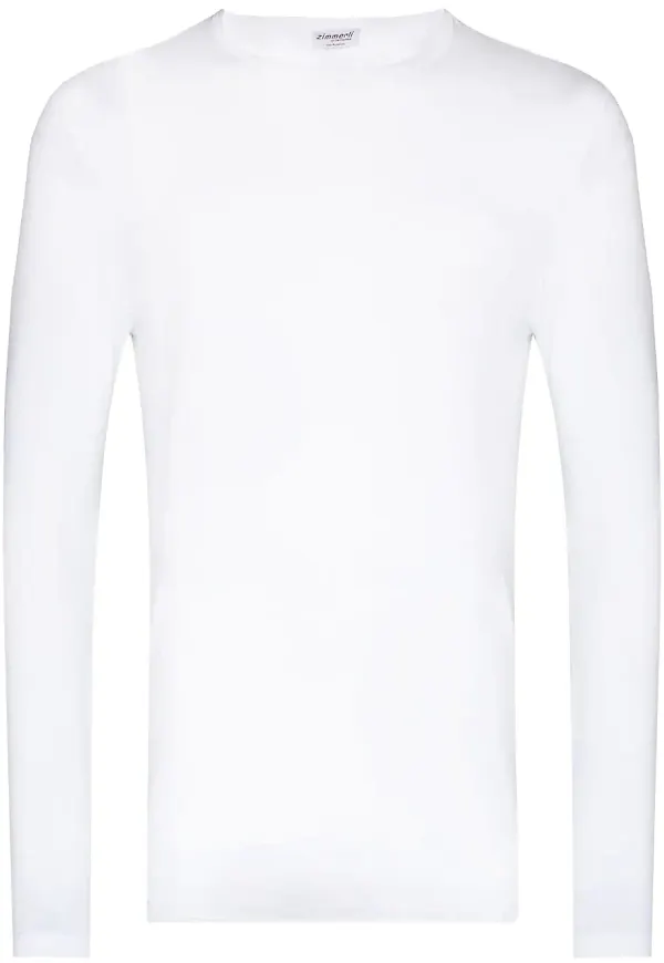 Zimmerli 700 Pureness långärmad t-shirt - Vit