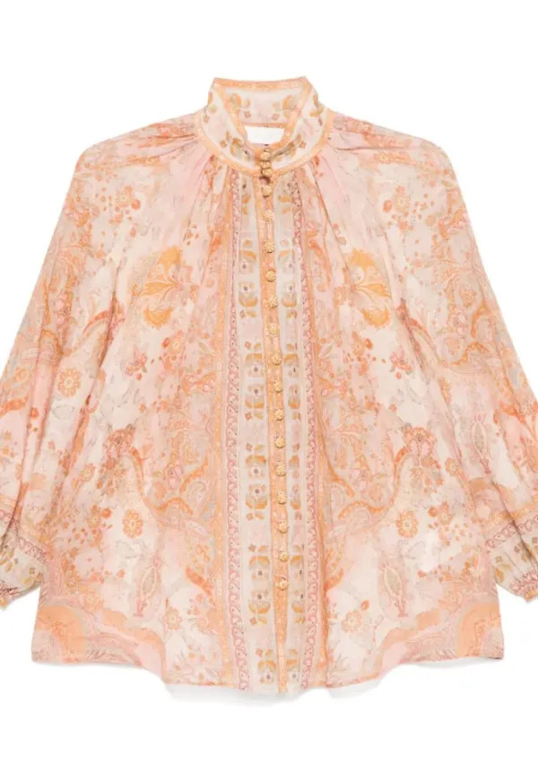 Zimmermann, Blusar & Skjortor , Dam, XS, Acacia Print Shirt