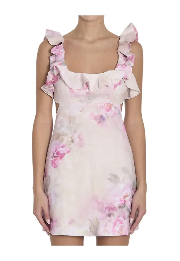 Zimmermann, Klänning, Dam, M, Linne, Elegant blommig klänning