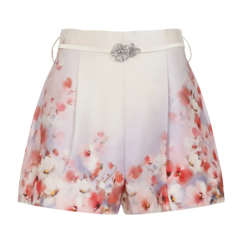Zimmermann, Shorts, Dam, XS, Bomull, Crush Flat Front Short