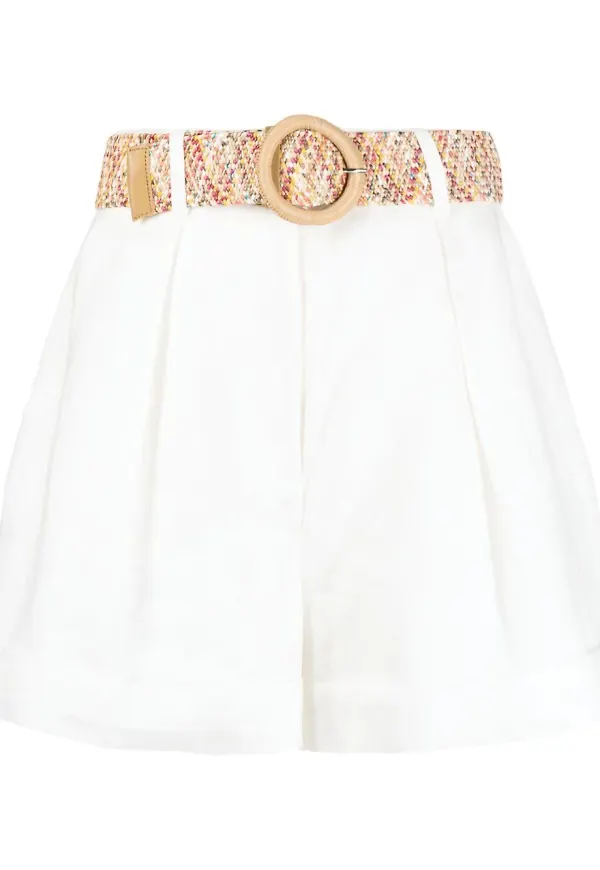 ZIMMERMANN Anneke shorts med mudd - Vit