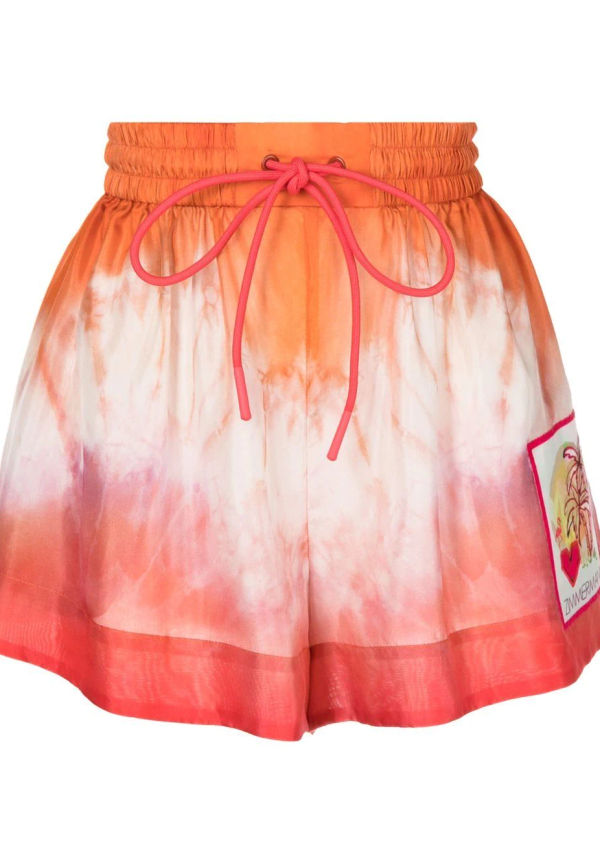 ZIMMERMANN batikmönstrade shorts - Orange