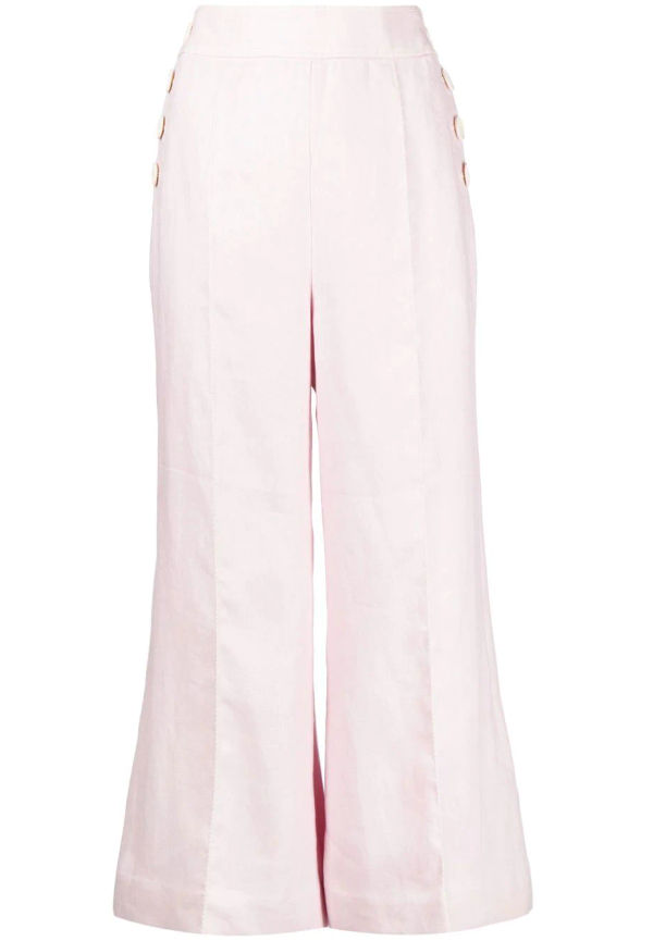 ZIMMERMANN byxkjol med hög midja - Rosa