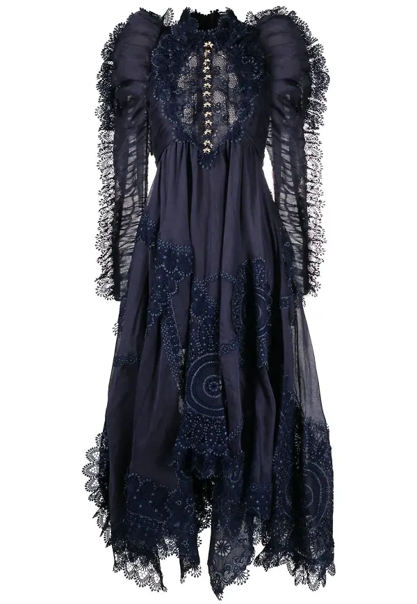ZIMMERMANN Celestial Doily klänning - Blå