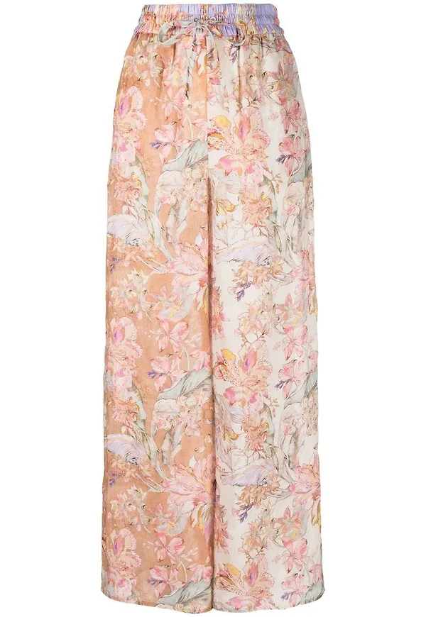 ZIMMERMANN Cira raka byxor - Rosa